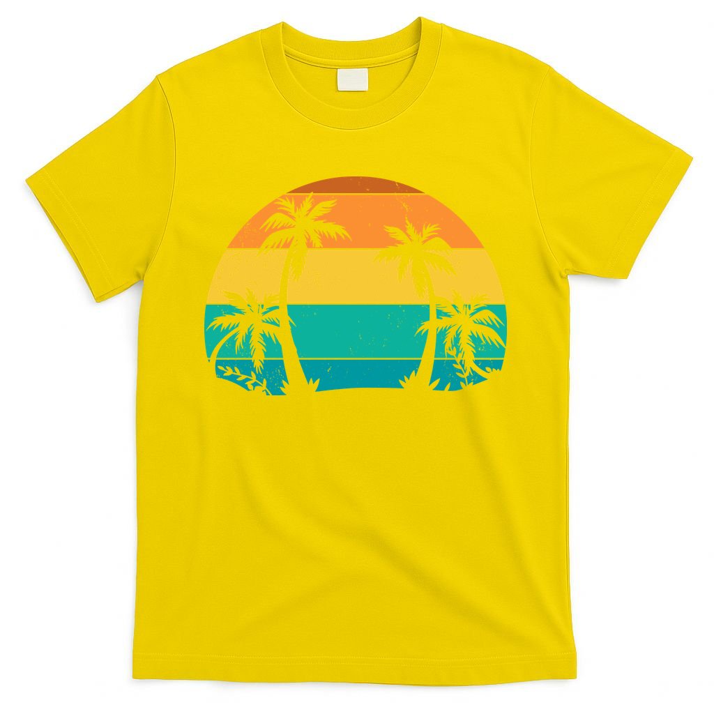 Retro Summer Tropical Beach T-Shirt