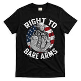 Right To Bare Arms 4th Of July Funny Gym George Washington T-Shirt