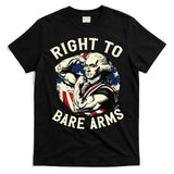 Right To Bare Arms 4th Of July Funny Gym George Washington T-Shirt