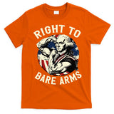 Right To Bare Arms 4th Of July Funny Gym George Washington T-Shirt