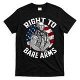 Right To Bare Arms 4th Of July Funny Gym George Washington T-Shirt