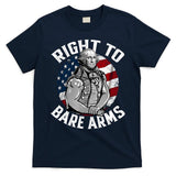 Right To Bare Arms 4th Of July Funny Gym George Washington T-Shirt