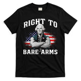 Right To Bare Arms 4th Of July Funny Gym George Washington T-Shirt
