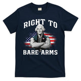Right To Bare Arms 4th Of July Funny Gym George Washington T-Shirt