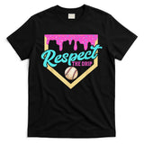 Respect The Drip Baseball Home Plate Ice Cream Dripping T-Shirt