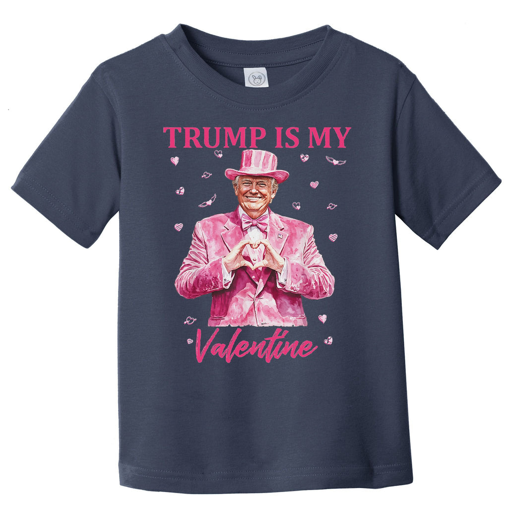 Retro Trump Is My Valentine Trump Valentine Day Toddler T-Shirt