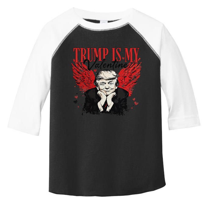 Retro Trump Is My Valentine Trump ValentineS Day Toddler Fine Jersey T-Shirt