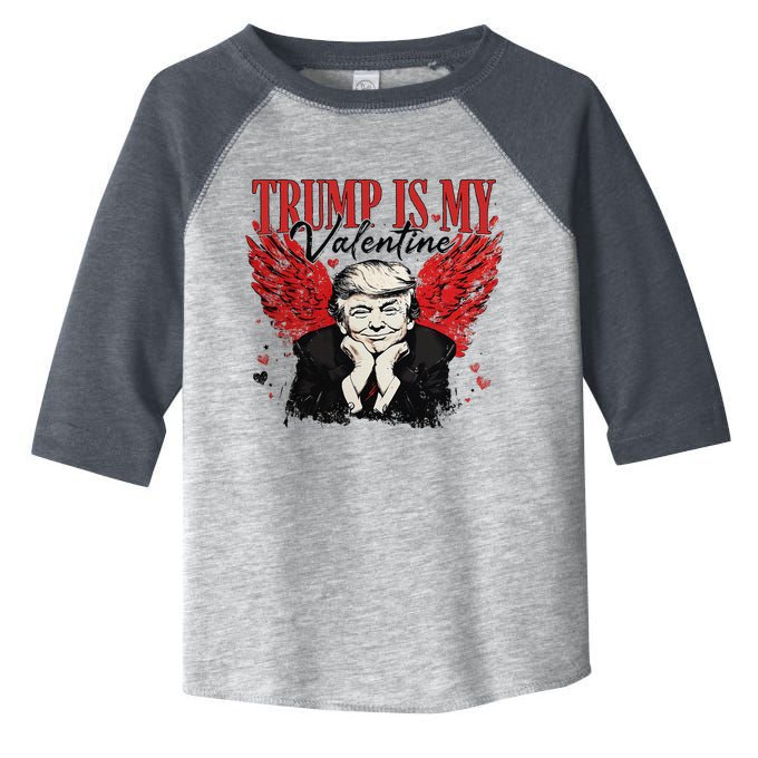Retro Trump Is My Valentine Trump ValentineS Day Toddler Fine Jersey T-Shirt