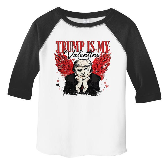 Retro Trump Is My Valentine Trump ValentineS Day Toddler Fine Jersey T-Shirt