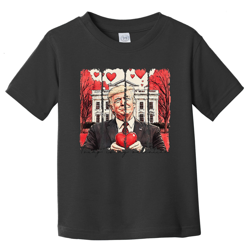 Retro Trump Is My Valentine Trump ValentineS Day Toddler T-Shirt