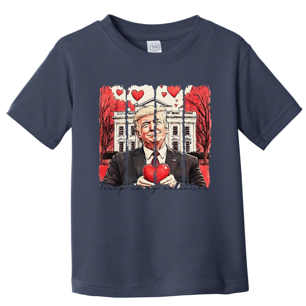 Retro Trump Is My Valentine Trump ValentineS Day Toddler T-Shirt