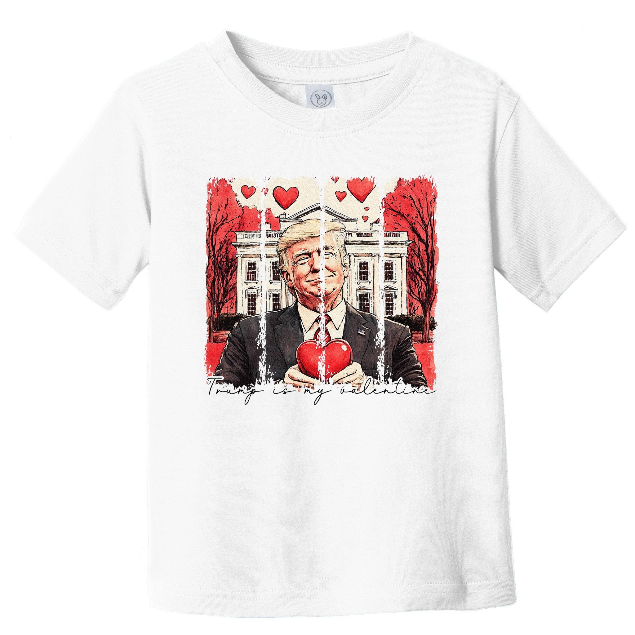 Retro Trump Is My Valentine Trump ValentineS Day Toddler T-Shirt