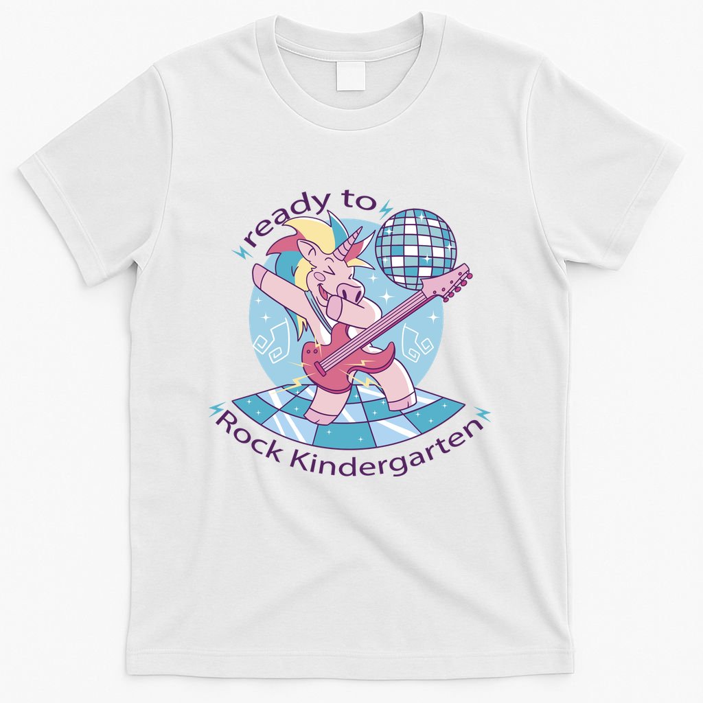 Ready To Rock Kindergarten Unicorn Back To School T-Shirt