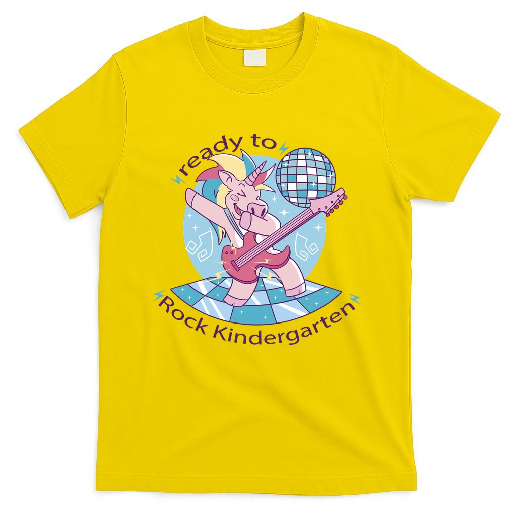 Ready To Rock Kindergarten Unicorn Back To School T-Shirt
