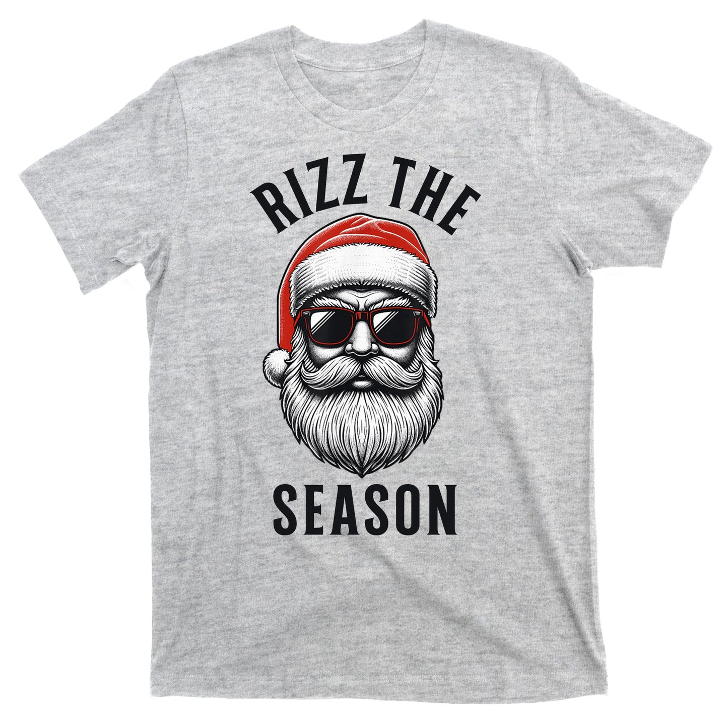 Rizz The Season Silly Christmas Funny Santa T-Shirt