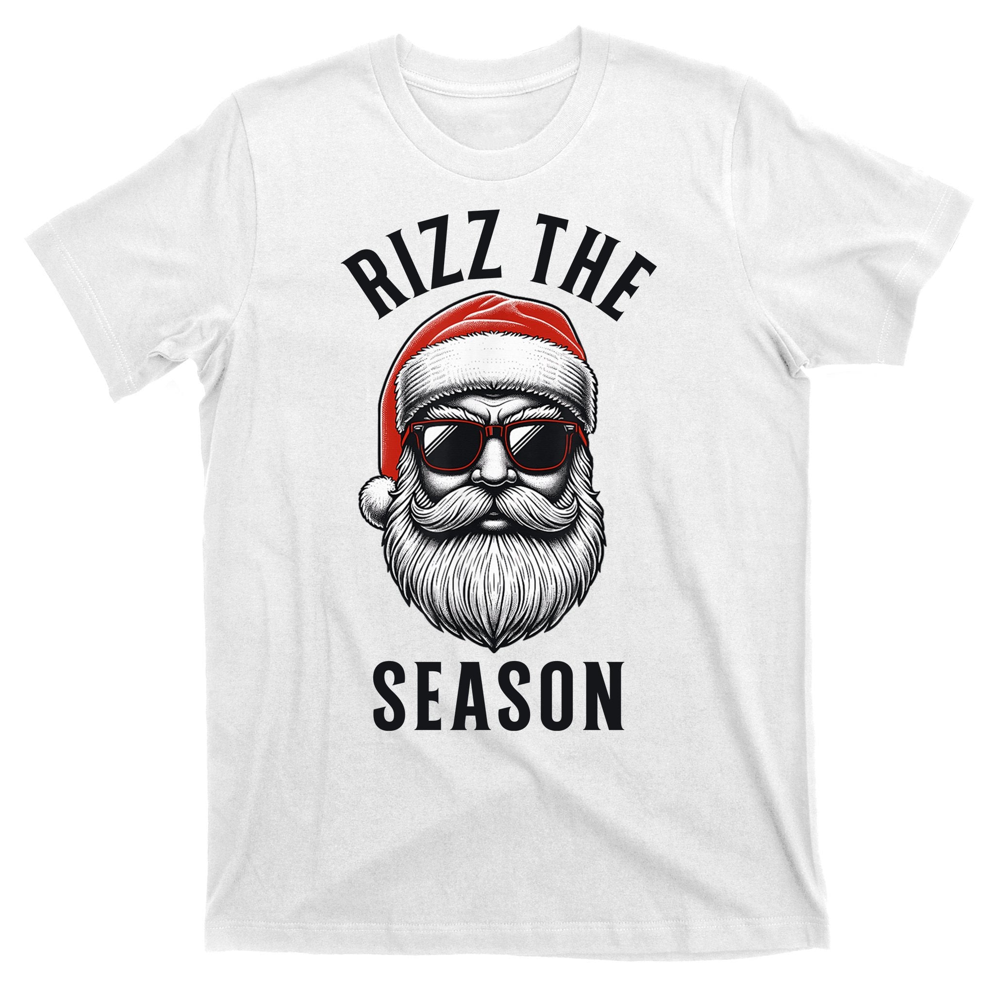 Rizz The Season Silly Christmas Funny Santa T-Shirt
