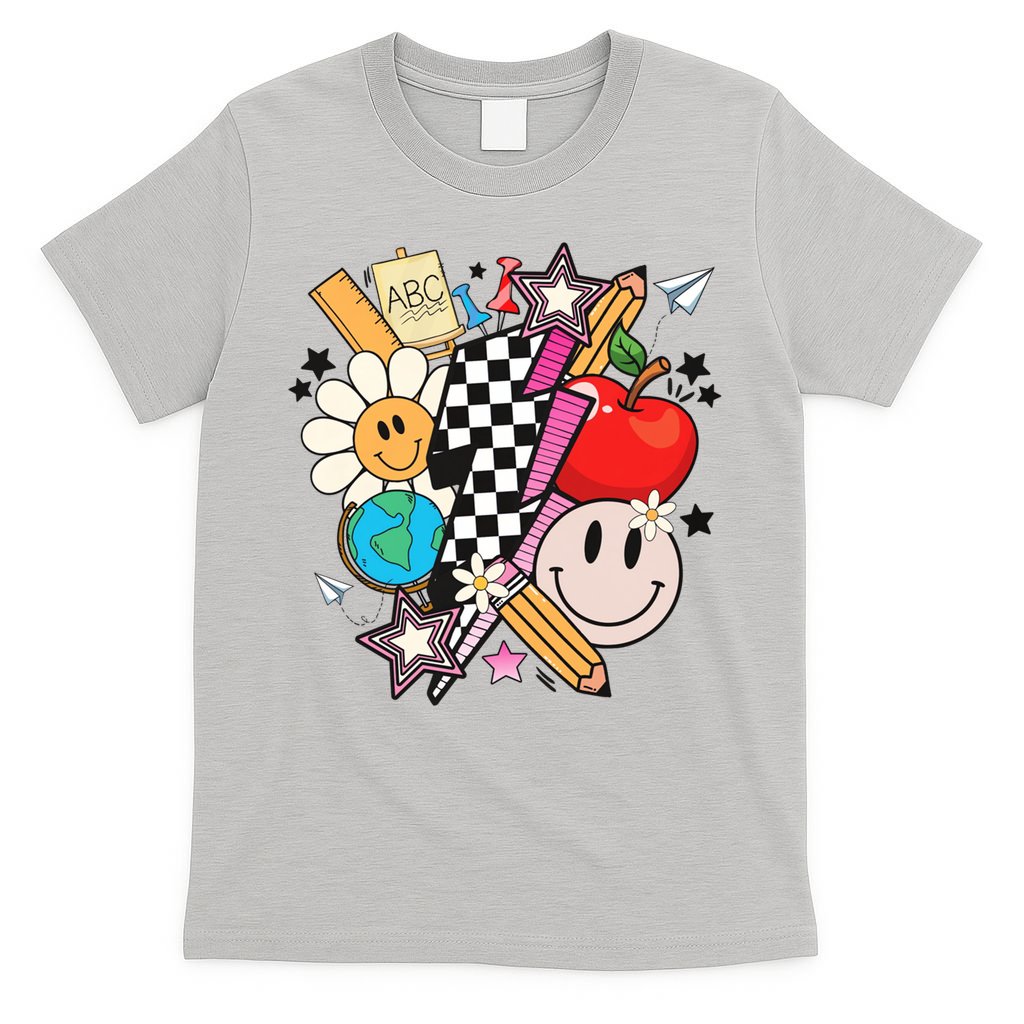 Retro Teacher Sublimation Cute Teacher Back To School Meaningful Gift T-Shirt