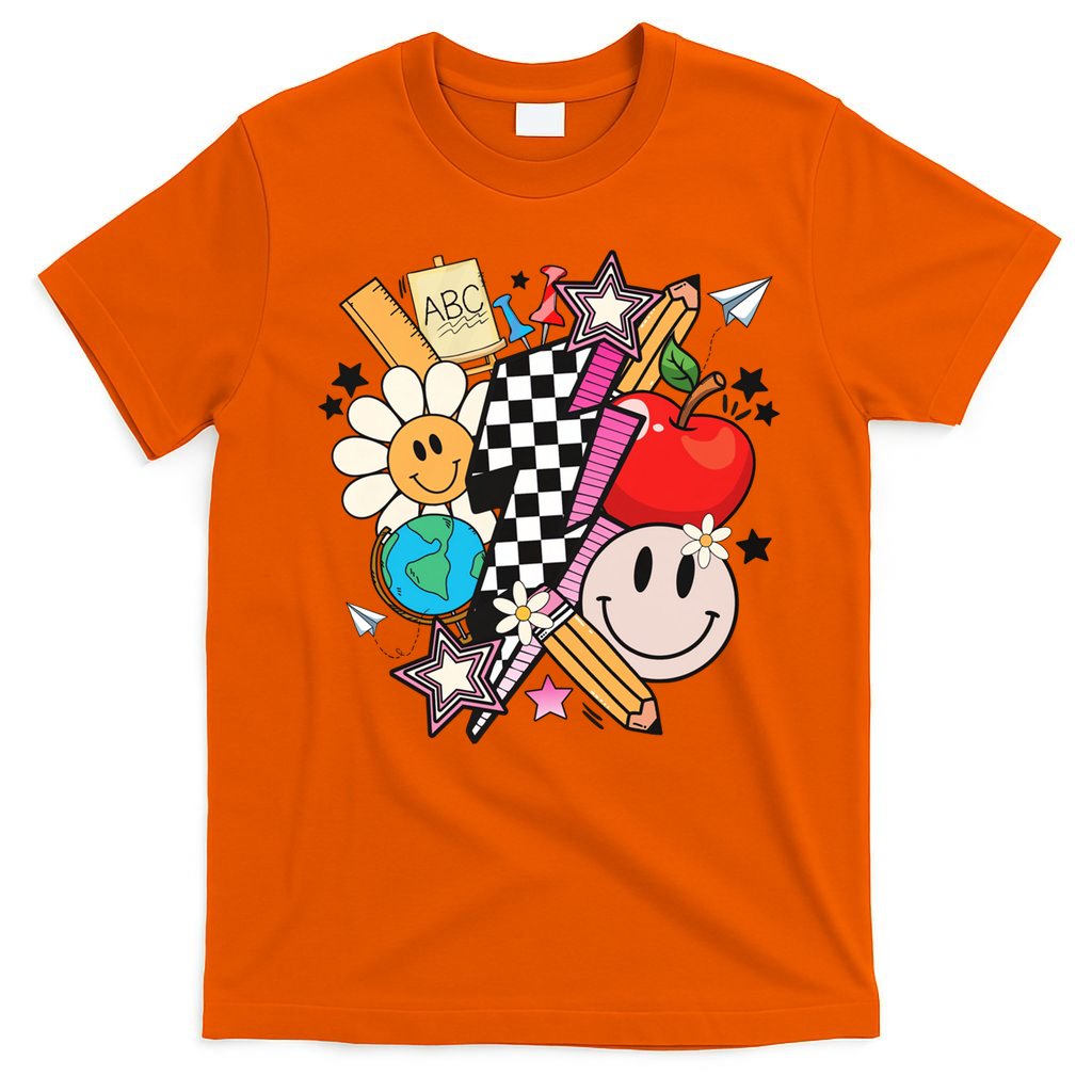 Retro Teacher Sublimation Cute Teacher Back To School Meaningful Gift T-Shirt