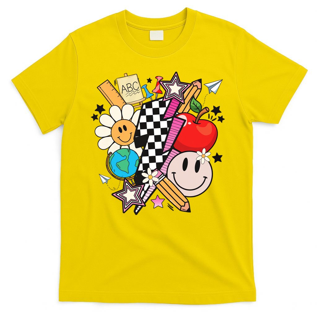 Retro Teacher Sublimation Cute Teacher Back To School Meaningful Gift T-Shirt