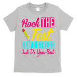 Rock The Test Dont Stress Just Do Your Best Testing Day T-Shirt