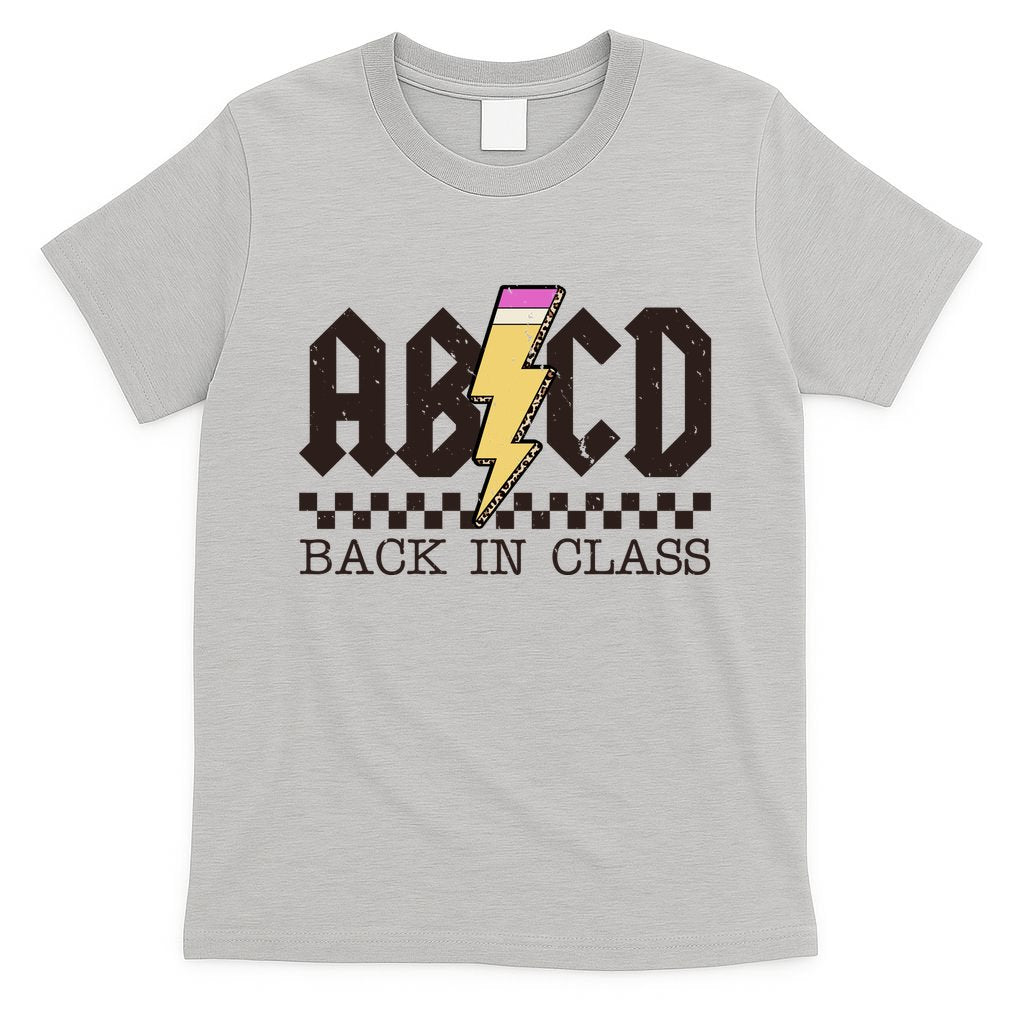 Retro Teacher Tour Abcd Back To School Classic Rock T-Shirt