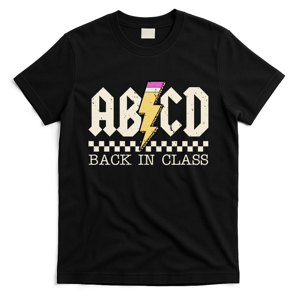 Retro Teacher Tour Abcd Back To School Classic Rock T-Shirt