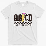 Retro Teacher Tour Abcd Back To School Classic Rock T-Shirt