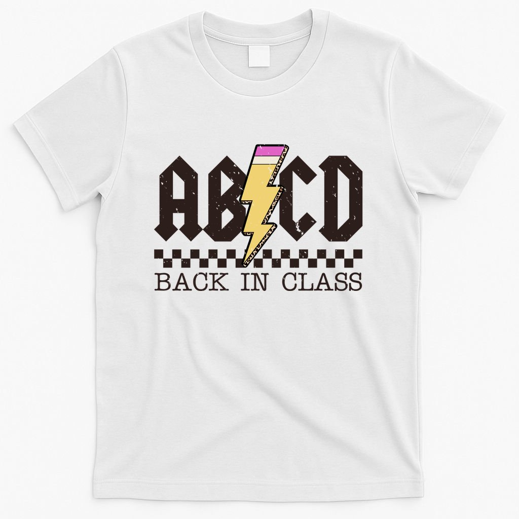 Retro Teacher Tour Abcd Back To School Classic Rock T-Shirt