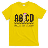 Retro Teacher Tour Abcd Back To School Classic Rock T-Shirt