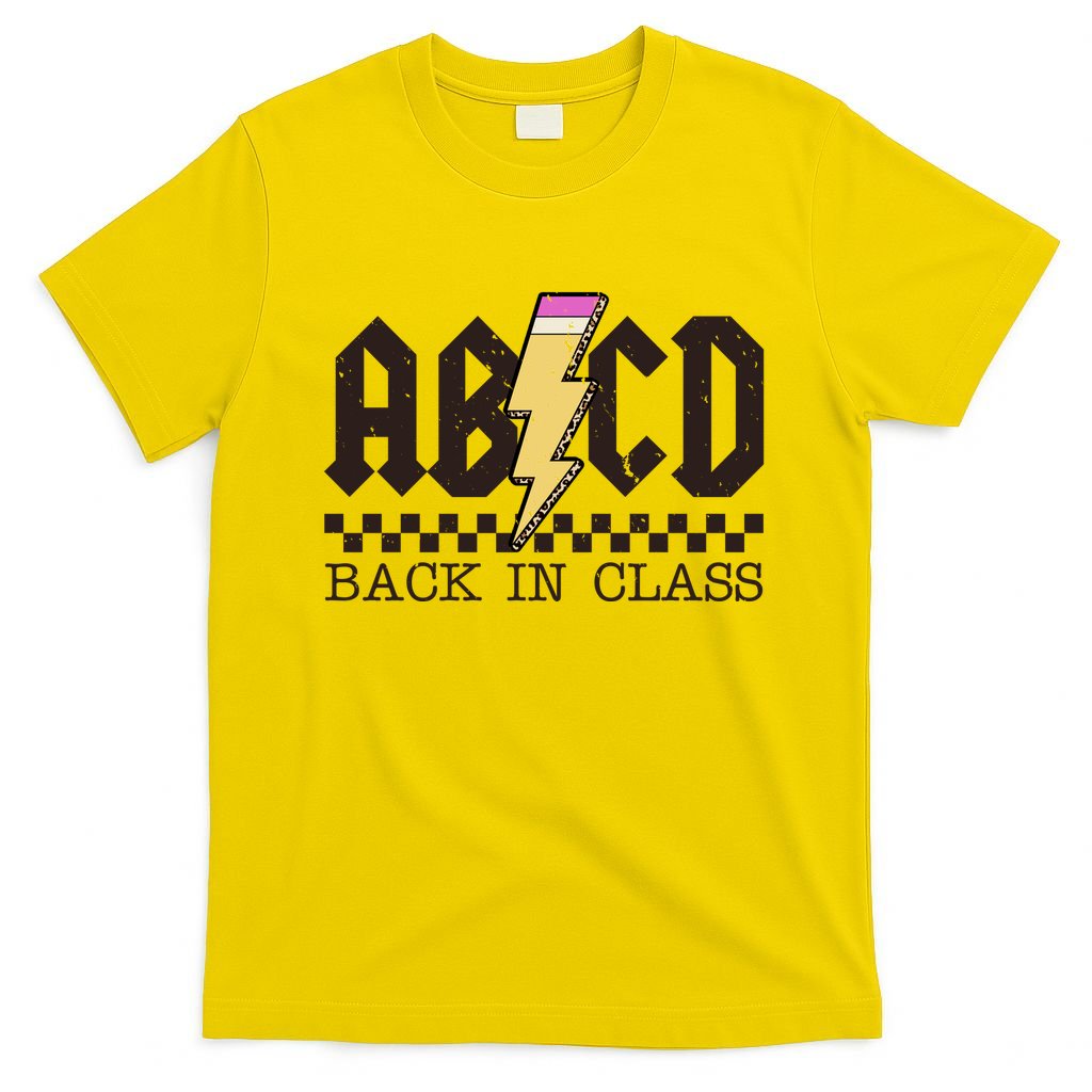 Retro Teacher Tour Abcd Back To School Classic Rock T-Shirt