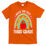 Rock The Test Day 3rd Grade Teacher Third Grade Testing Day T-Shirt