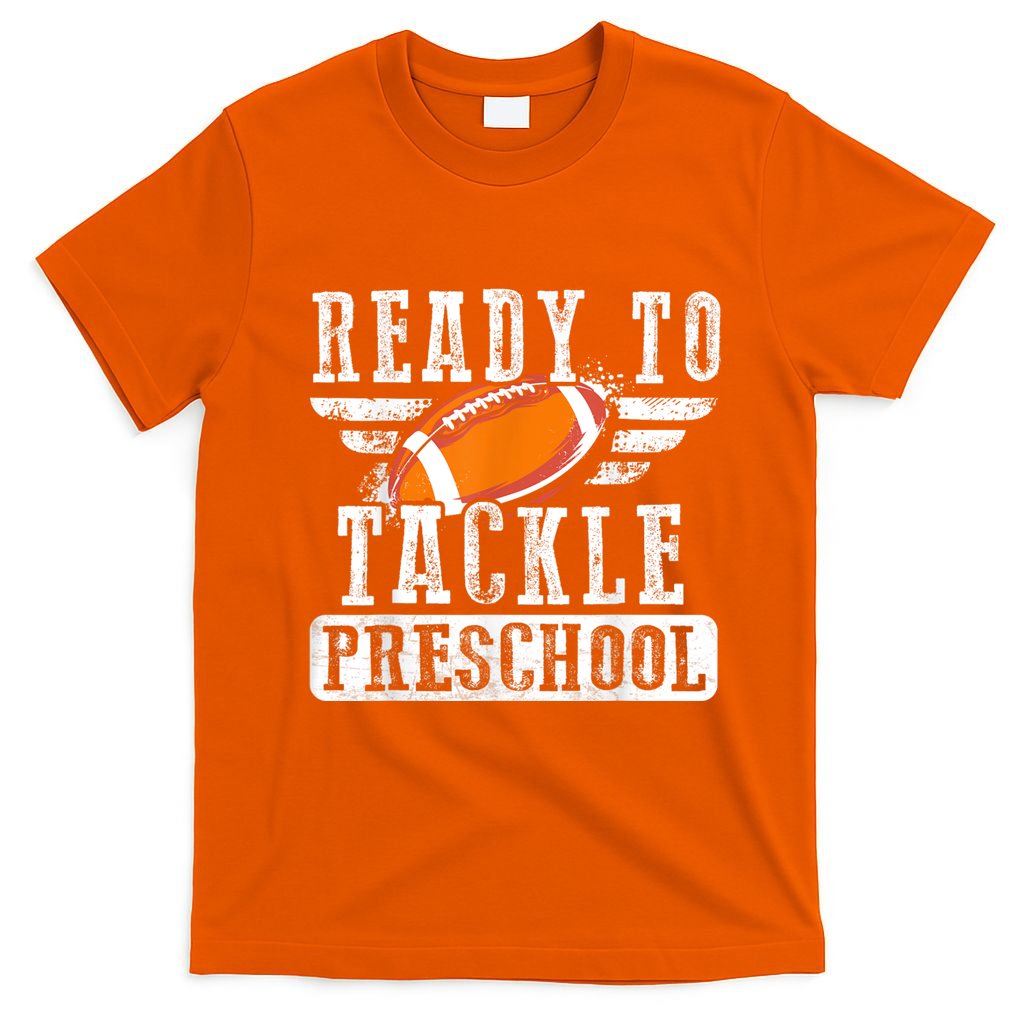 Ready To Tackle Preschool Football Ball Back To School T-Shirt