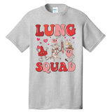 Respiratory Therapist Valentine Lung Squad Tall T-Shirt