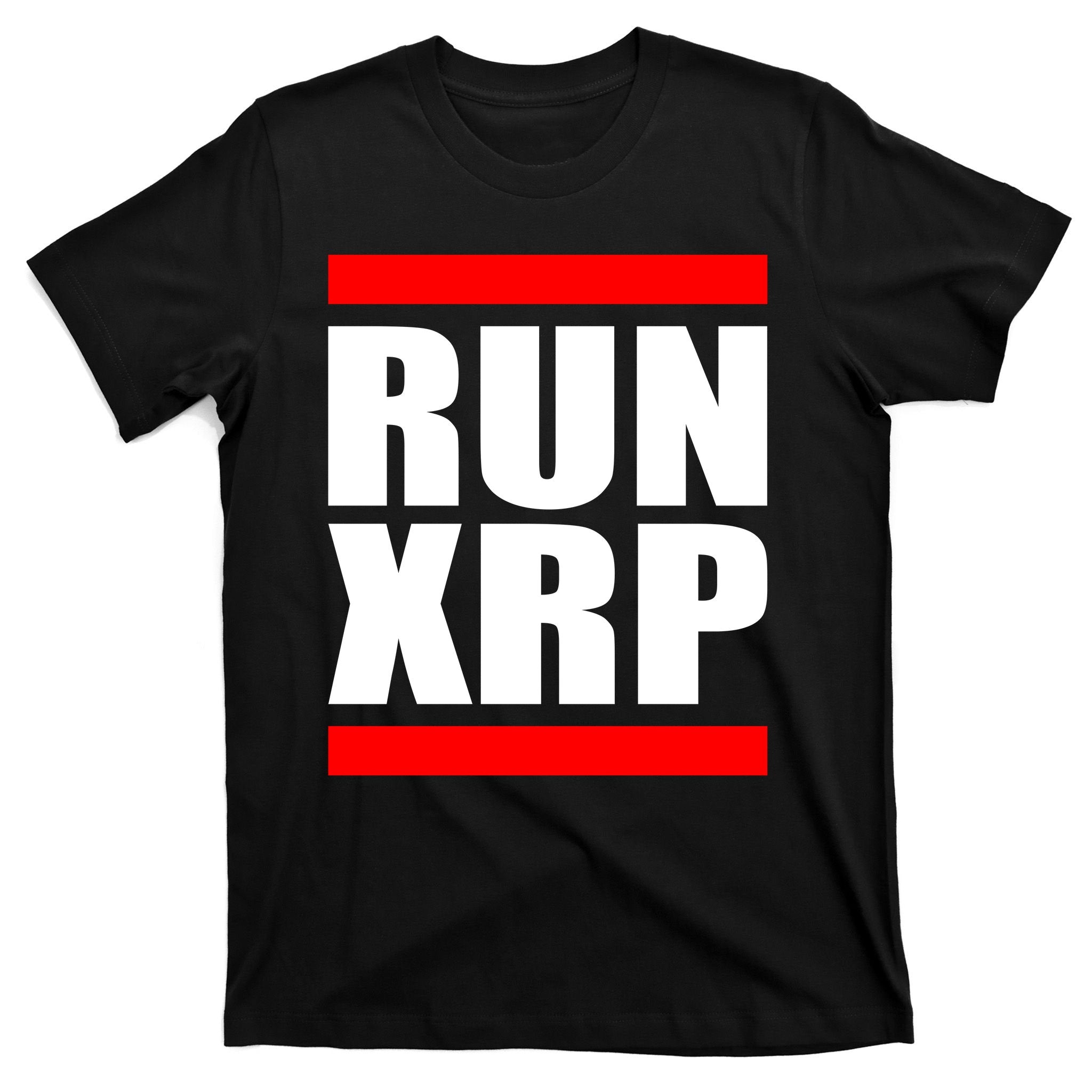 Run XRP Ripple Crypto Currency To the Moon T-Shirt