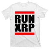 Run XRP Ripple Crypto Currency To the Moon T-Shirt
