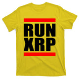 Run XRP Ripple Crypto Currency To the Moon T-Shirt