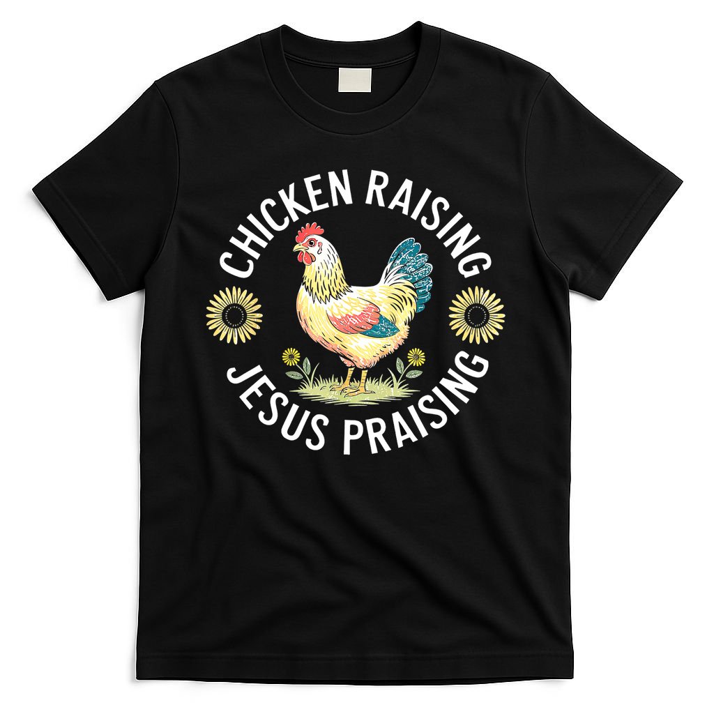 Retro Vintage Chicken Raising & Jesus Praising T-Shirt