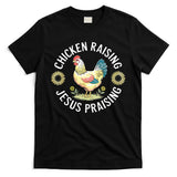 Retro Vintage Chicken Raising & Jesus Praising T-Shirt