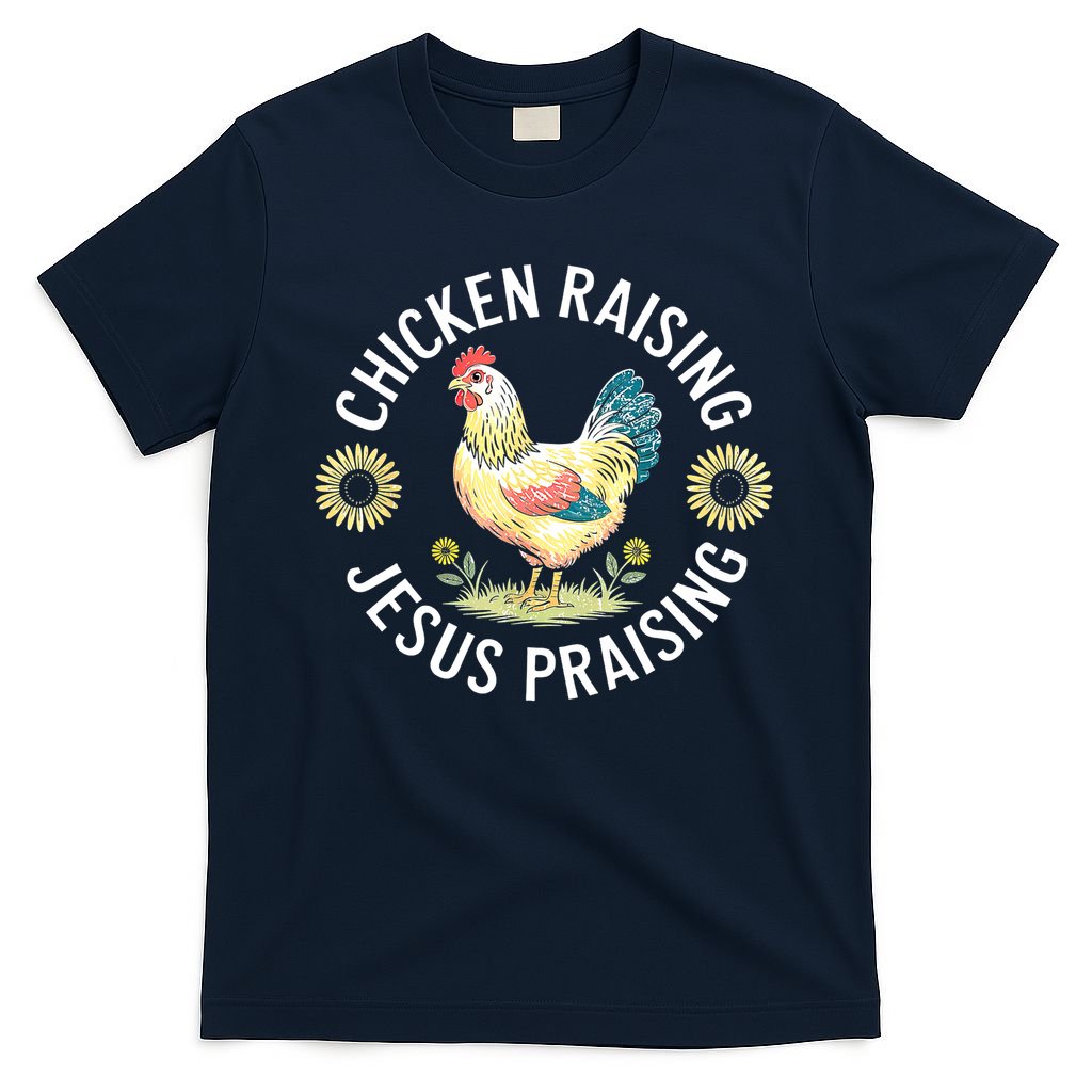 Retro Vintage Chicken Raising & Jesus Praising T-Shirt