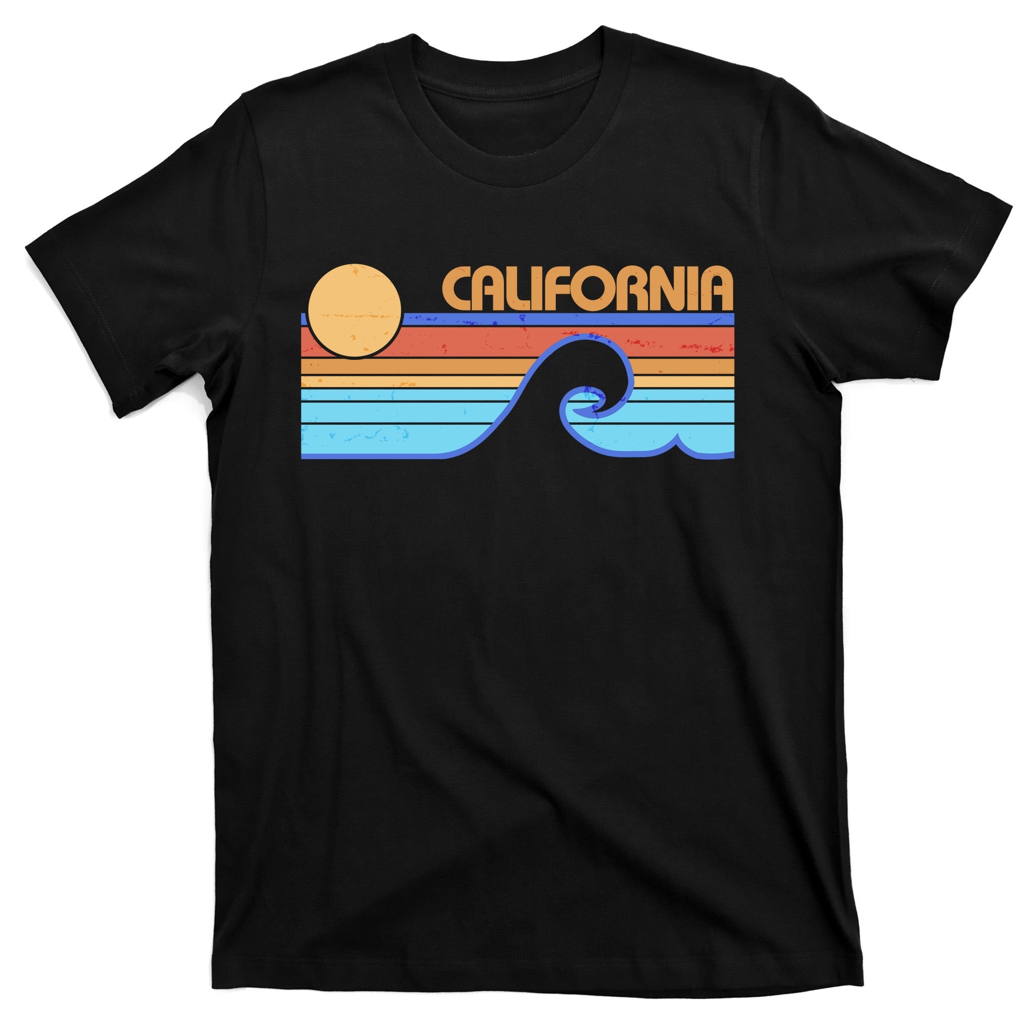 Retro Vintage California Sunset Wave T-Shirt