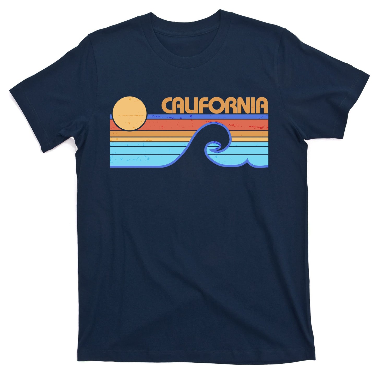 Retro Vintage California Sunset Wave T-Shirt