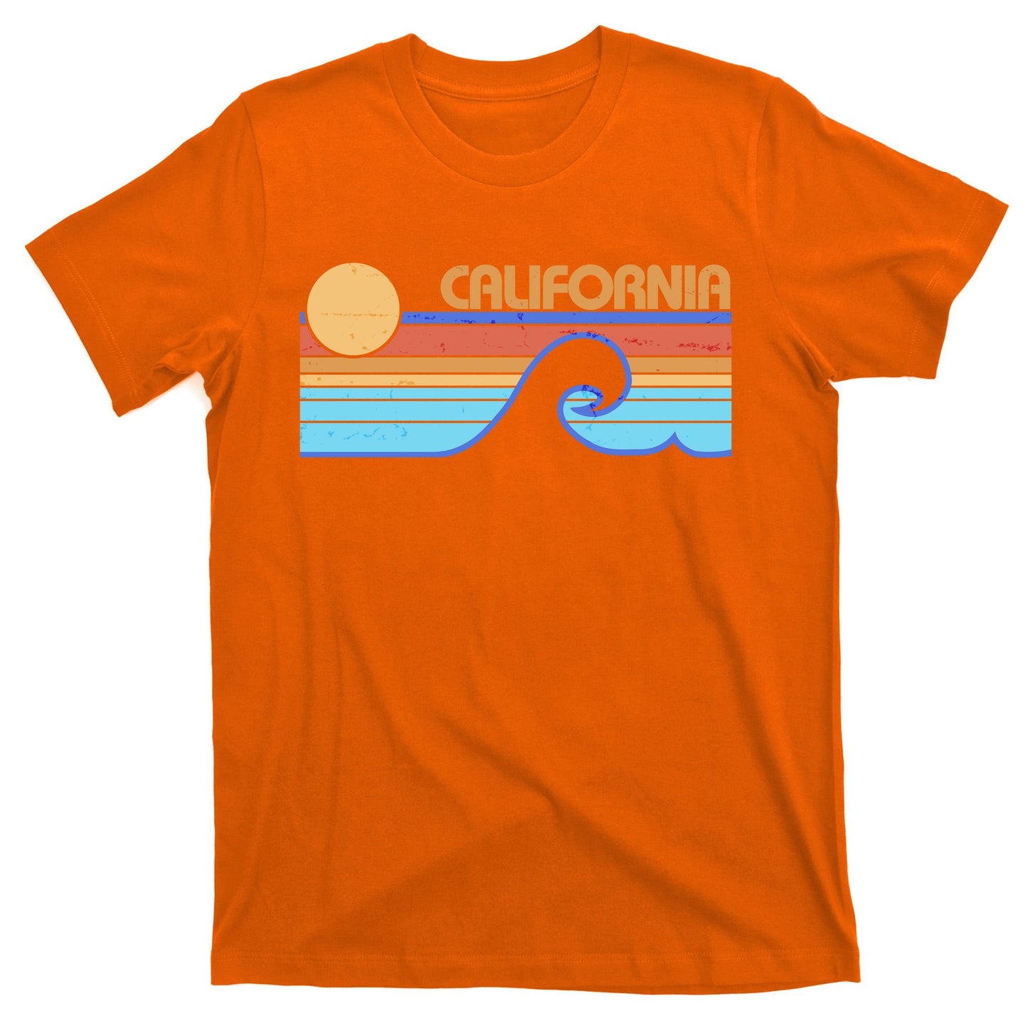 Retro Vintage California Sunset Wave T-Shirt