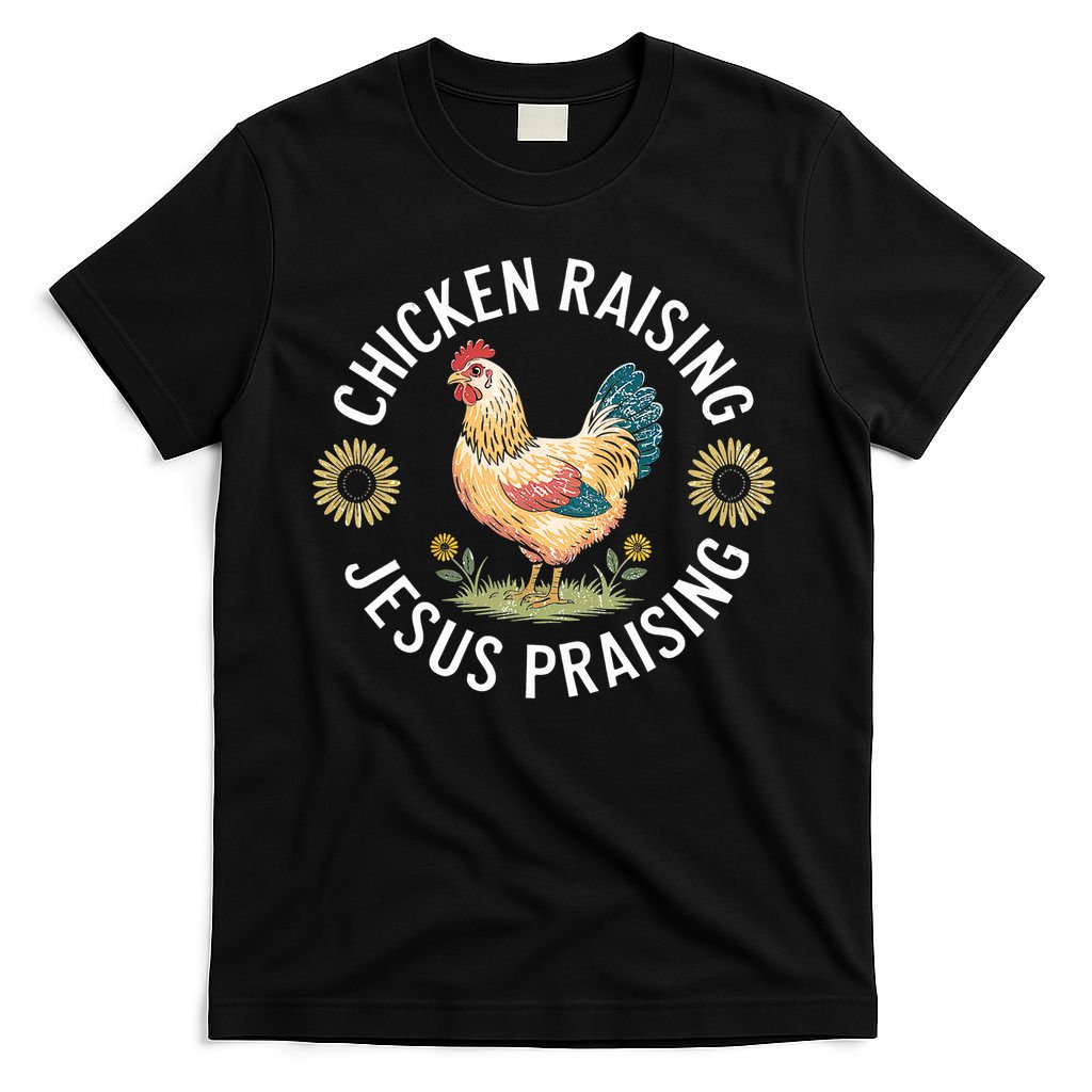 Retro Vintage Chicken Raising & Jesus Praising T-Shirt
