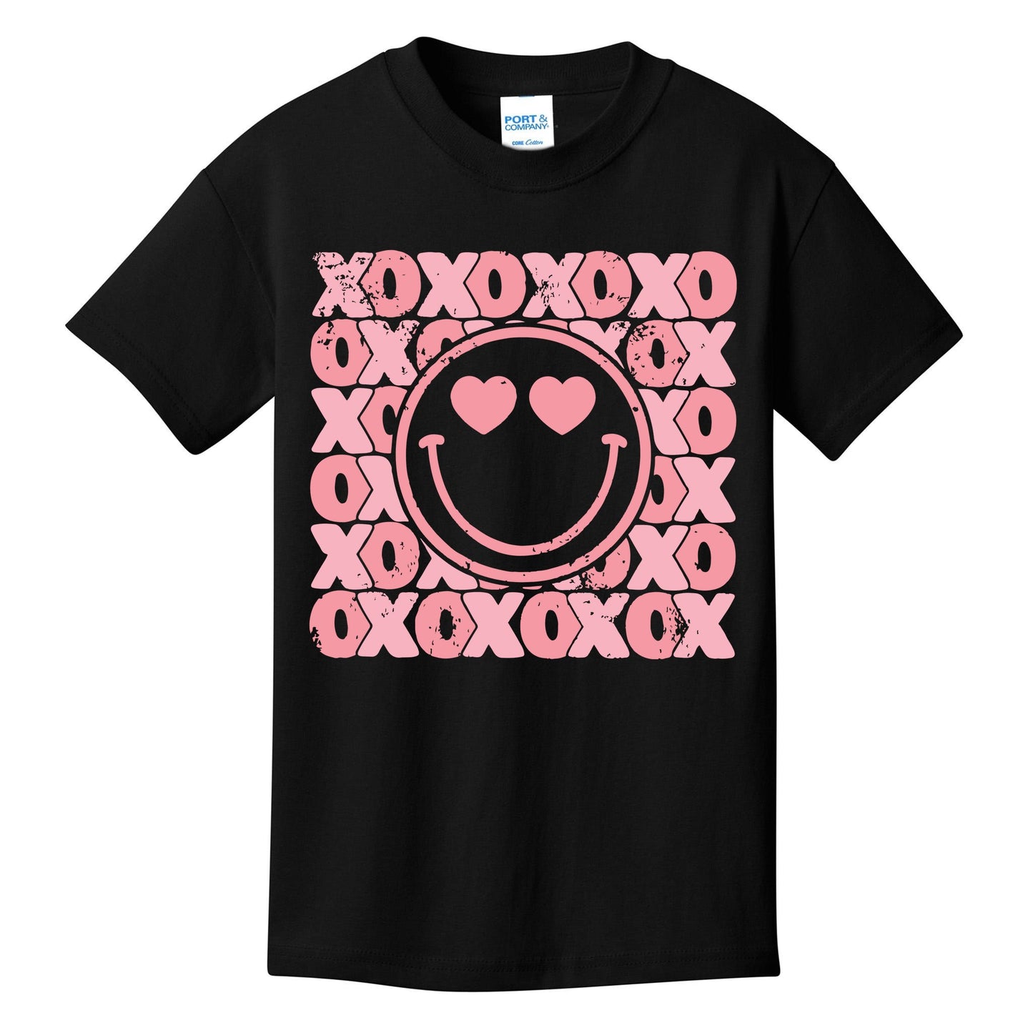 Retro Valentine Heart Xoxo Kids T-Shirt