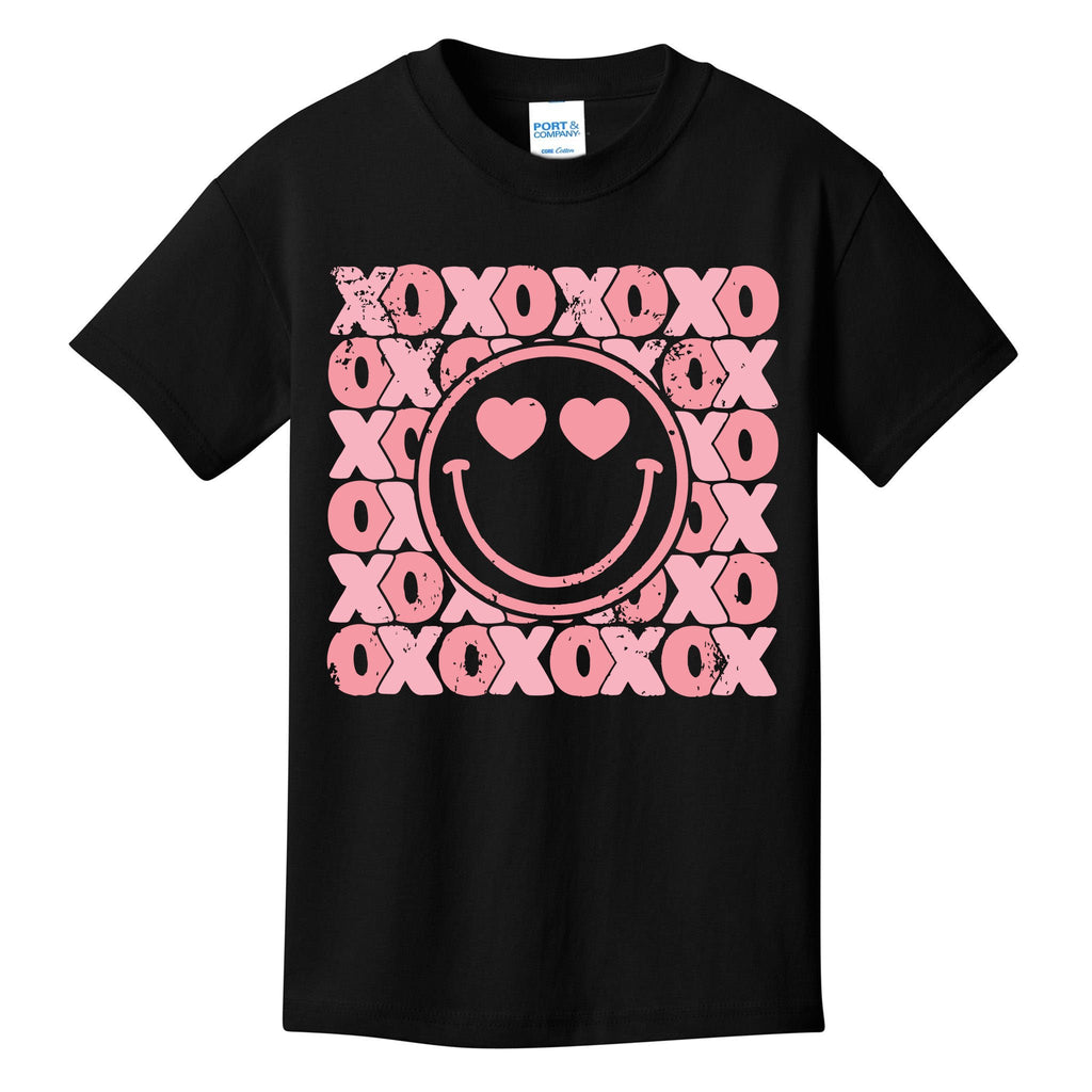Retro Valentine Heart Xoxo Kids T-Shirt