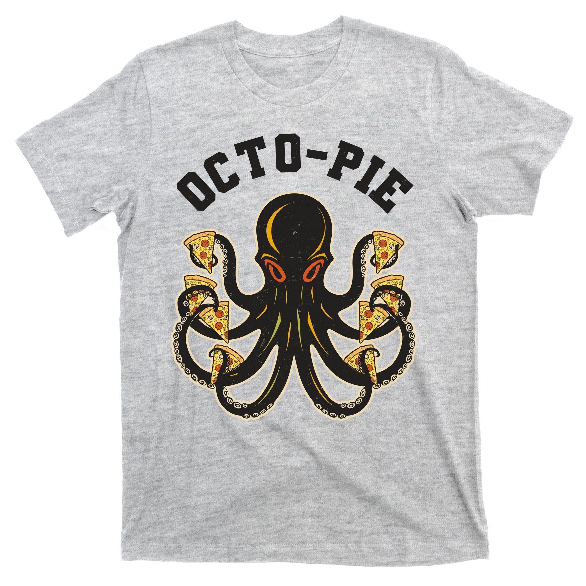 Retro Vintage Octo Pie Octopus Pizza Slices T-Shirt