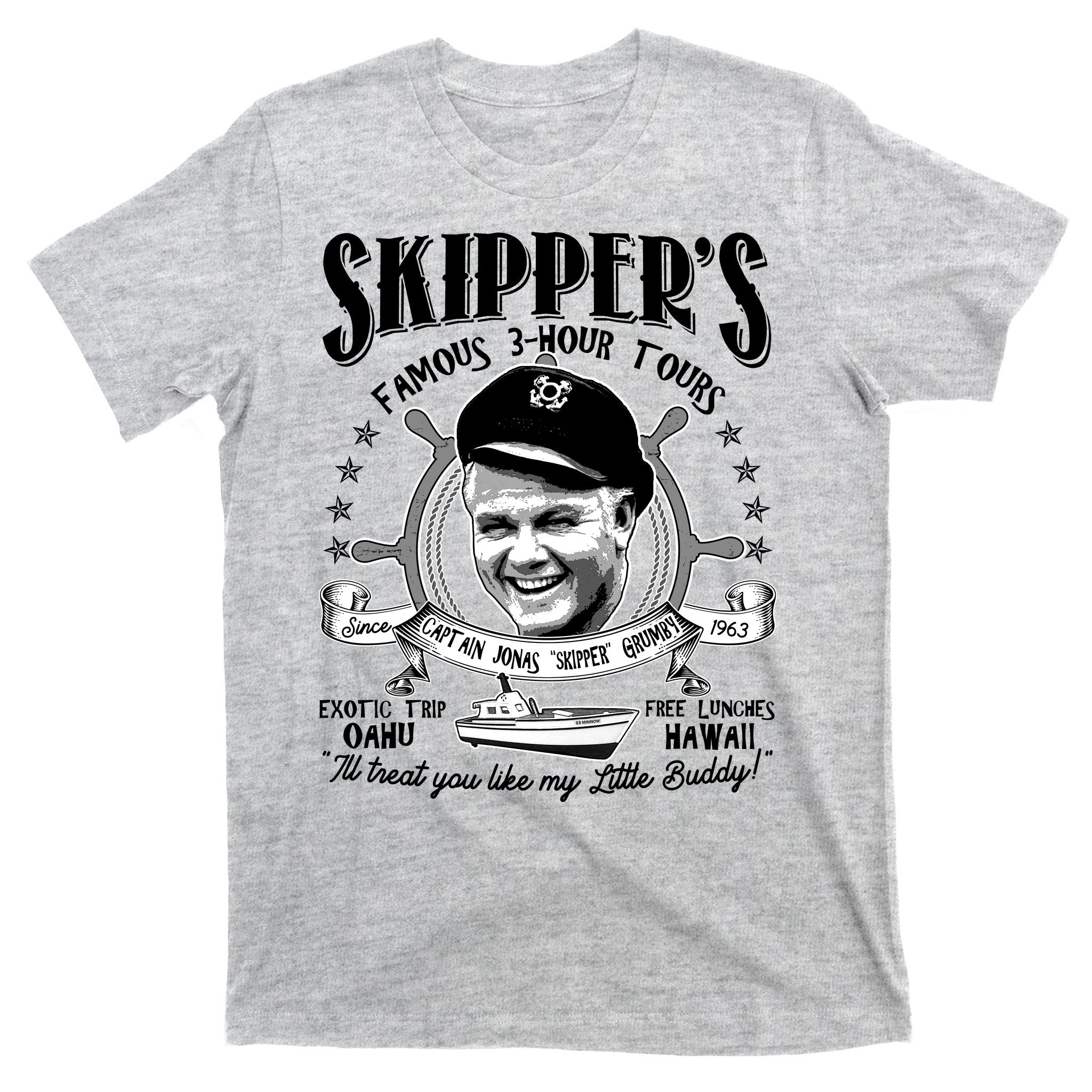 Retro Vintage Skipper's Famous 3Hour Tours T-Shirt