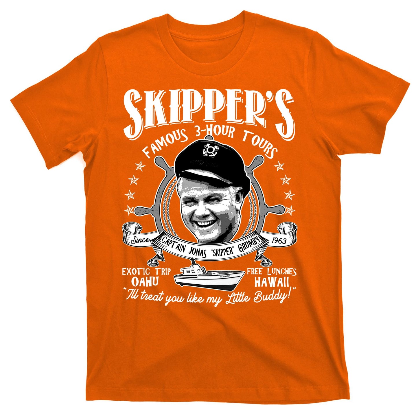 Retro Vintage Skipper's Famous 3Hour Tours T-Shirt