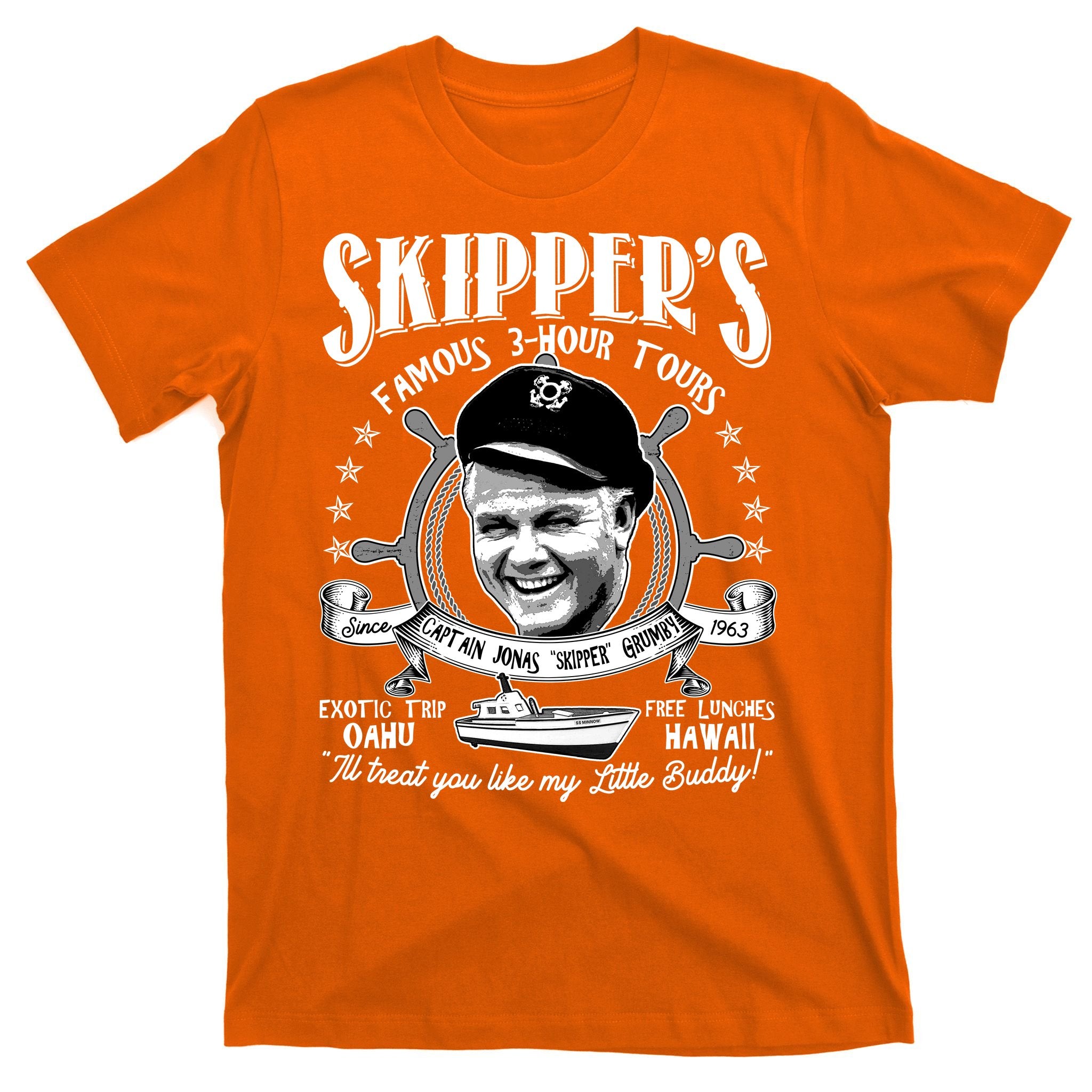 Retro Vintage Skipper's Famous 3Hour Tours T-Shirt