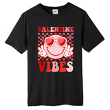Retro Valentine Vibes Hippie Heart Valentines Day Tall Fusion ChromaSoft Performance T-Shirt